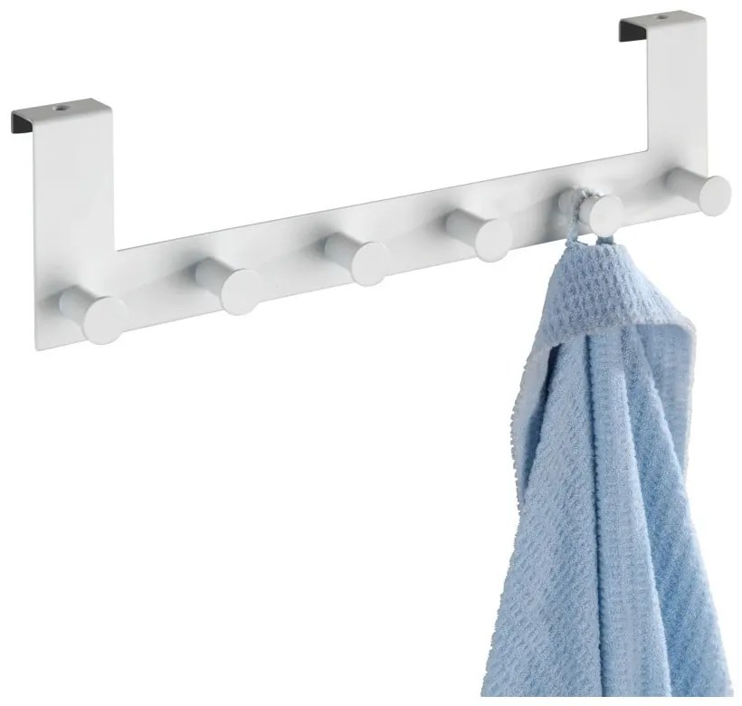 Biały metalowy wieszak na drzwi 39 cm Celano – Wenko