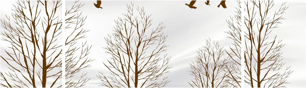 Obraz - Jeleń przed rzeką (170x50 cm)