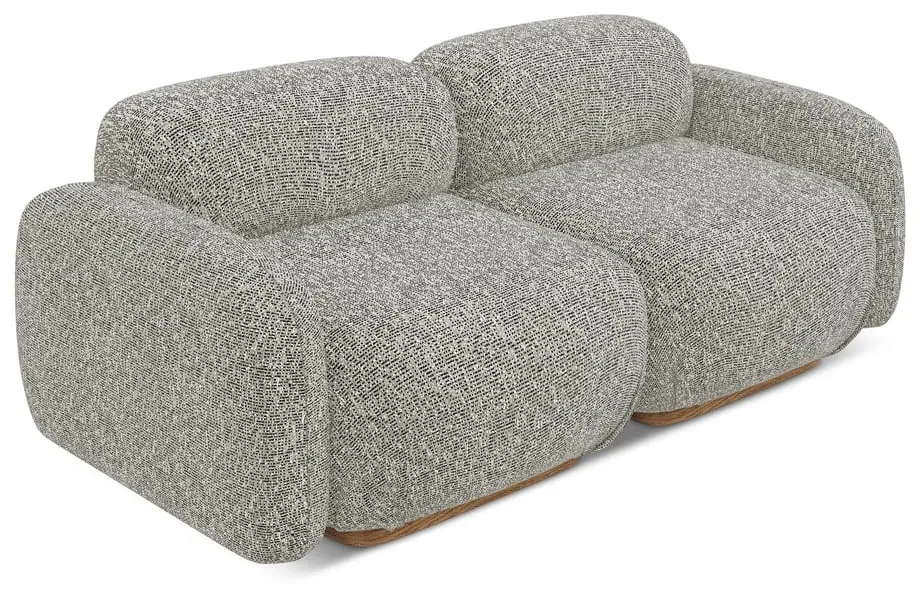 Szara sofa modułowa 190 cm Ailani – Makamii