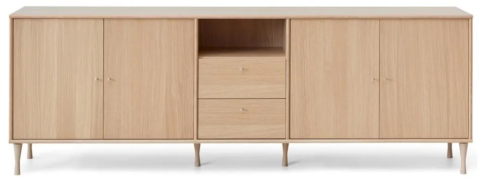 Naturalna niska komoda w dekorze dębu 220x76 cm Mistral – Hammel Furniture