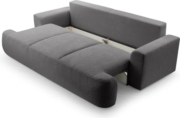 Sofa VELO z funkcja spania i pojemnikiem CIEMNY SZARY CORAL 80