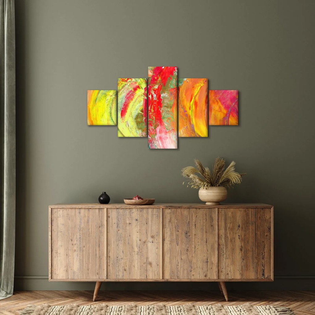 Obraz abstrakcji - malarstwo (125x70 cm)