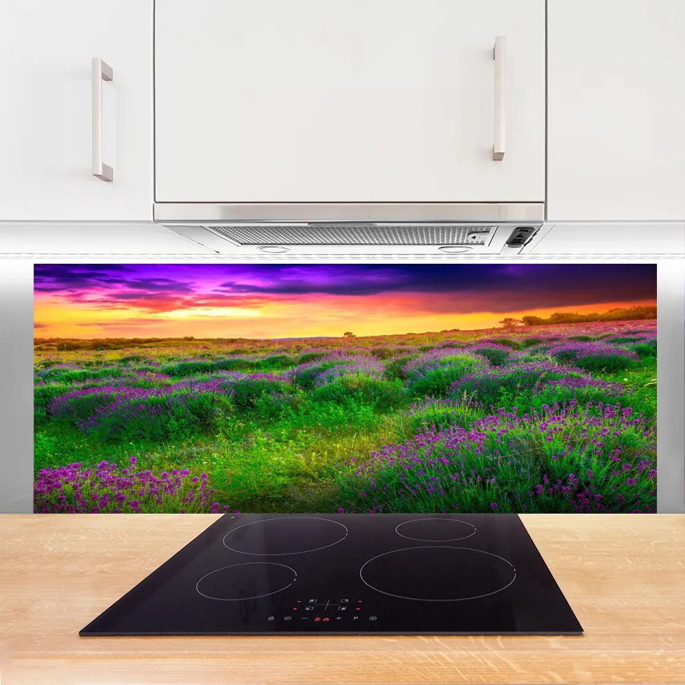 Panel Szklany do Kuchni Bezkres Zielonej Łąki