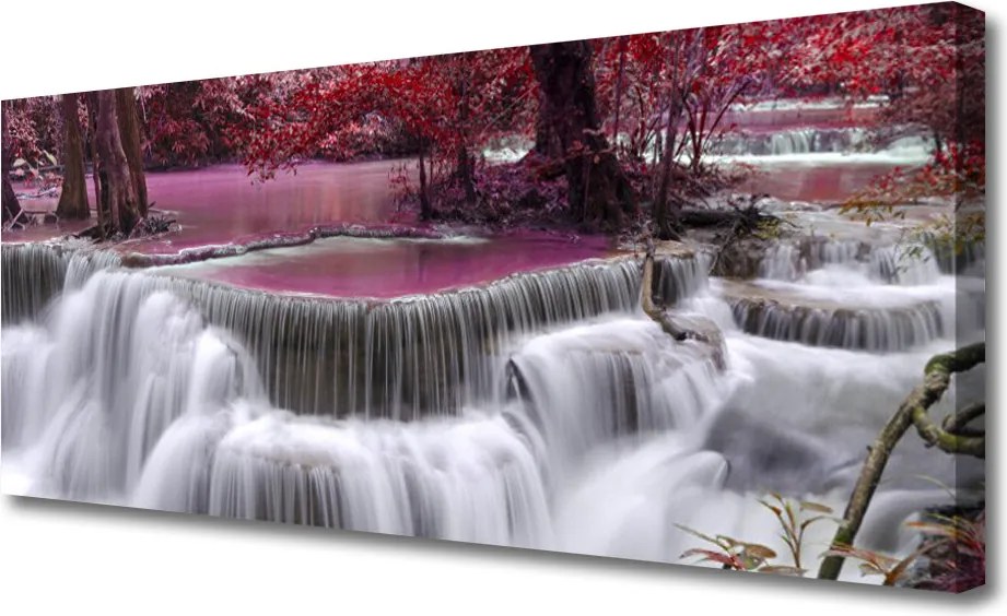 Obraz na płótnie Wodospad w Ukrytym Lesie