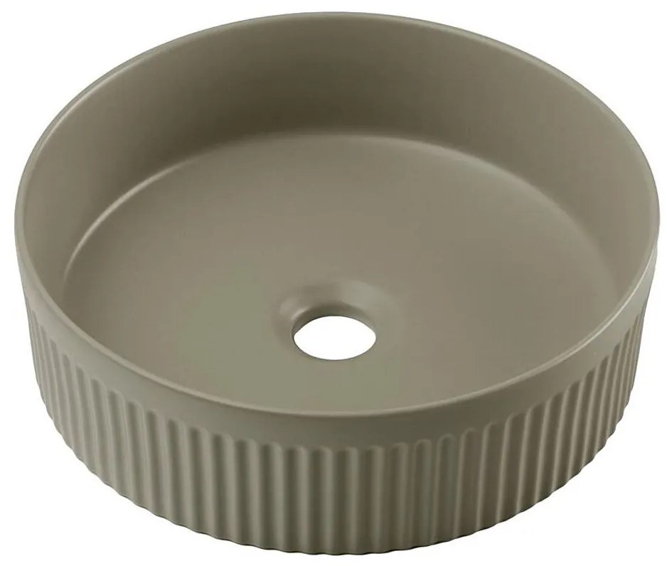 COMAD BEYOND 2 OLIVER GREEN (E-6565) - Umywalka na blat BEYOND pr. 36 cm zielona