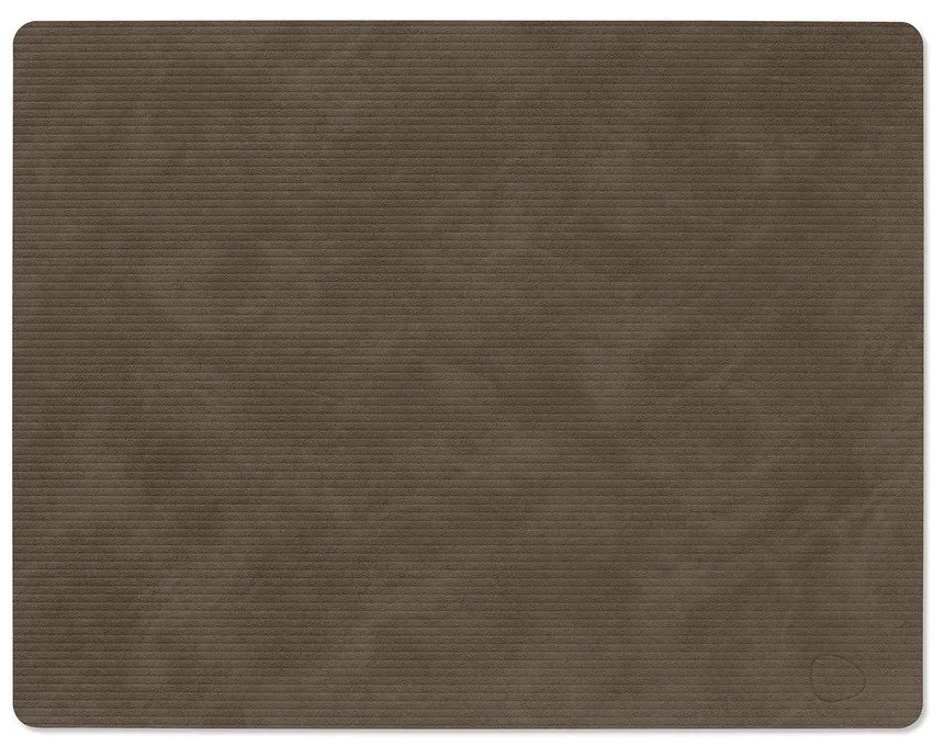 Mata stołowa ze skóry ekologicznej 35x45 cm Square L Corduroy – LIND DNA