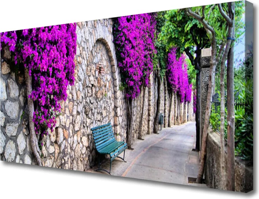 Fotoobraz na płótnie Odpoczynek w Parkowej Alejce