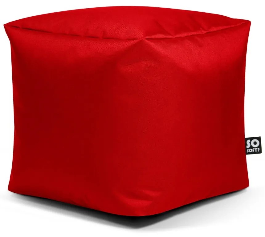 Czerwony dziecięcy worek do siedzenia Cube M – So Soft?