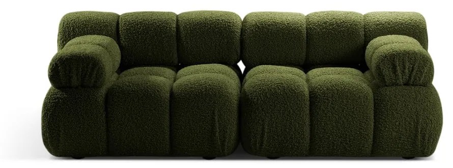 Zielona sofa modułowa z materiału bouclé 188 cm Bellis – Micadoni Home