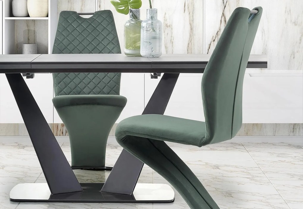 Rozkładany stół jadalniany na dwóch nogach Fangor 160-220