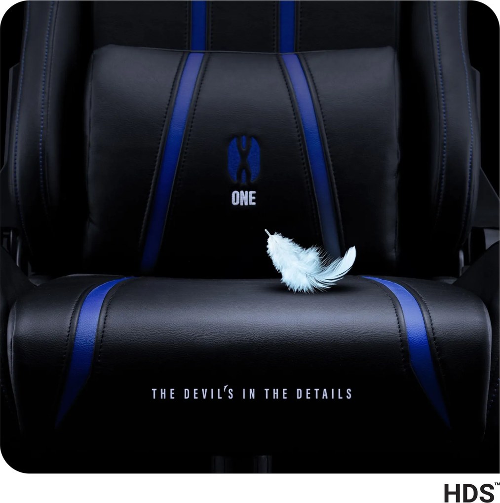 Fotel gamingowy Diablo X-One 2.0 Normal Size czarno-niebieski