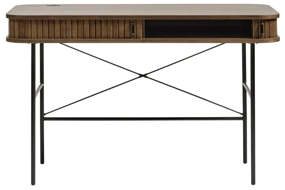 Biurko w dekorze dębu 60x120 cm Nola – Unique Furniture