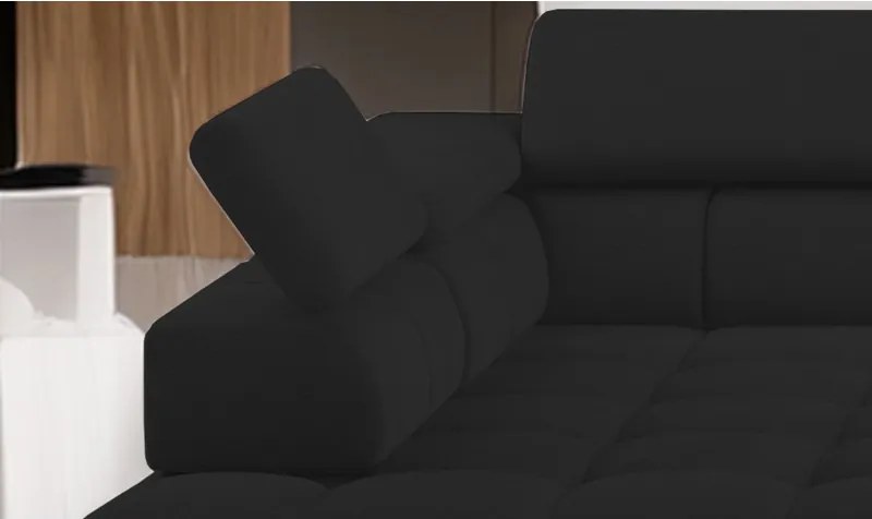 Narożnik PLAZA XL Prawostronny Elektryczna regulacja Tkanina SOLAR 99 WERSAL