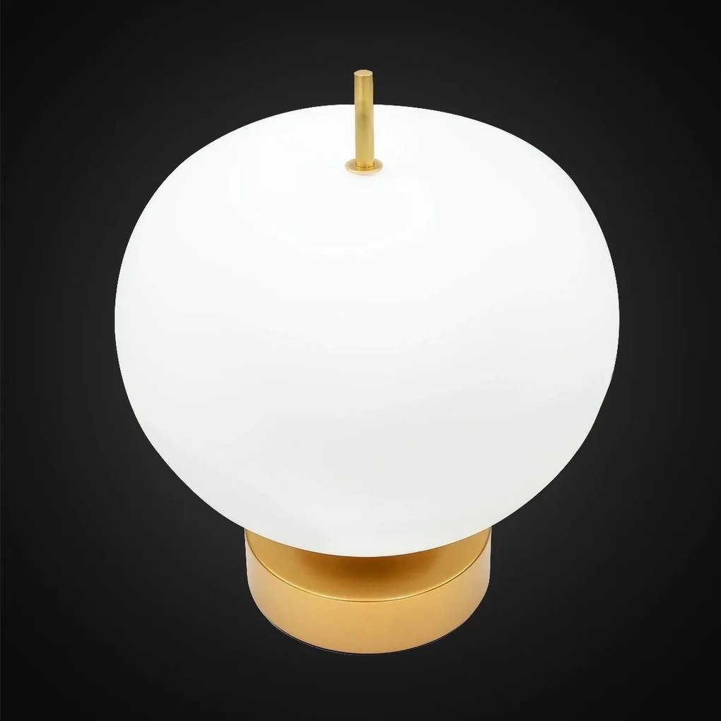 Lampa stołowa ze szklanym kloszem i oświetleniem LED Apple T