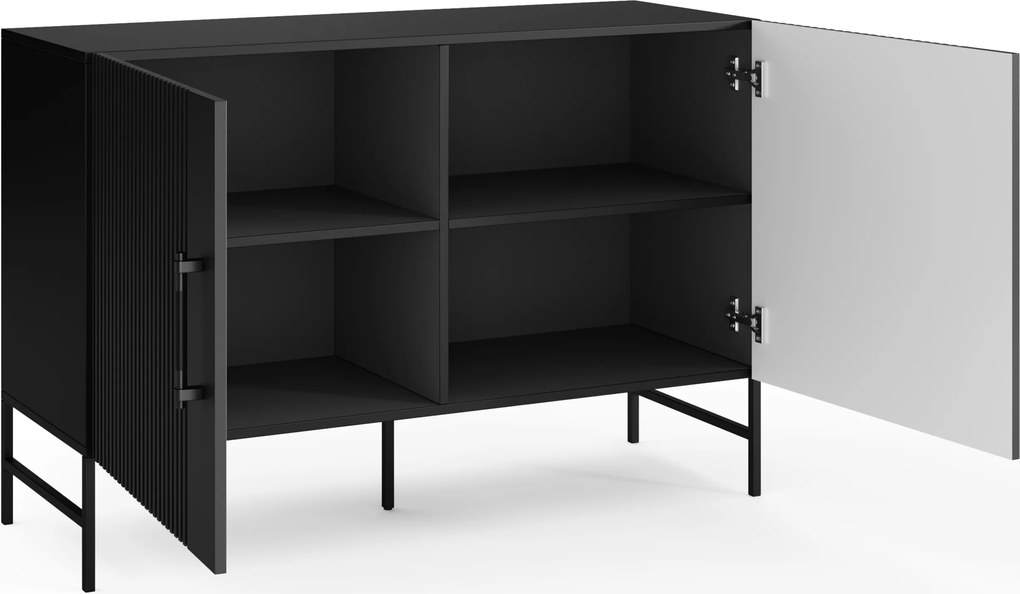 Komoda RAFTT 120x80cm, czarna