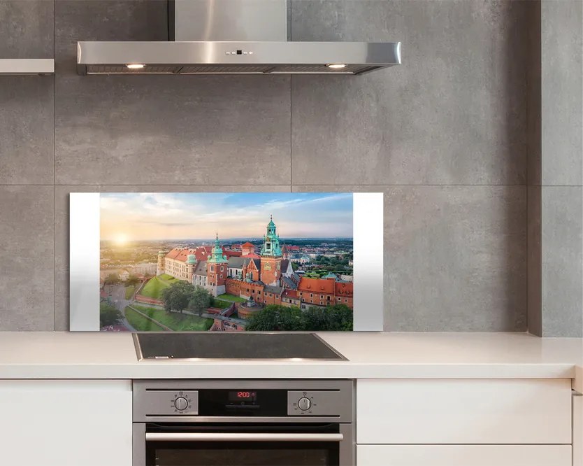 Panel Szklany Wschód Słońca nad Wawelem