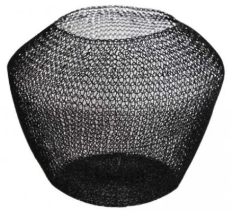 Czarny metalowy abażur do świec NERRAH BLACK