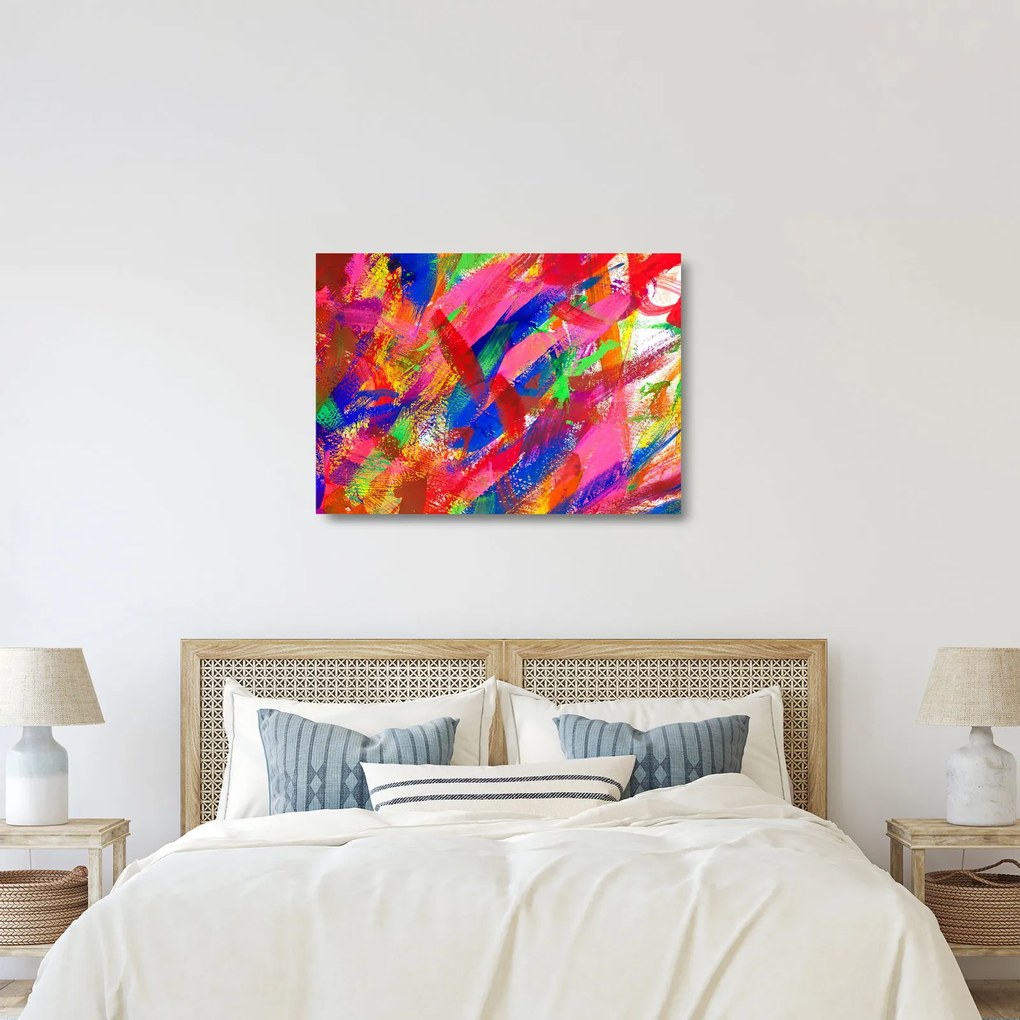 Obraz na szkle - Kolorowa abstrakcja (70x50 cm)