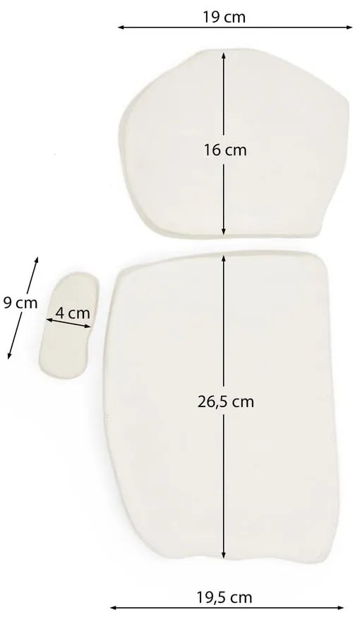 Dekoracje ścienne zestaw 3 szt. 23x43 cm Siluna – Kave Home