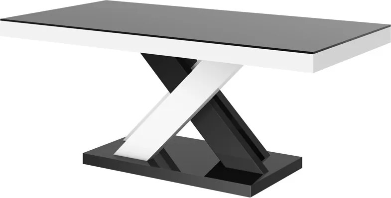 Designerska ława nierozkładana Xenon Lux Mini w wysokim połysku