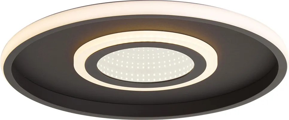 Nowoczesna lampa sufitowa czarna z wbudowanym LED i 3-stopniowym przełącznikiem - Frini