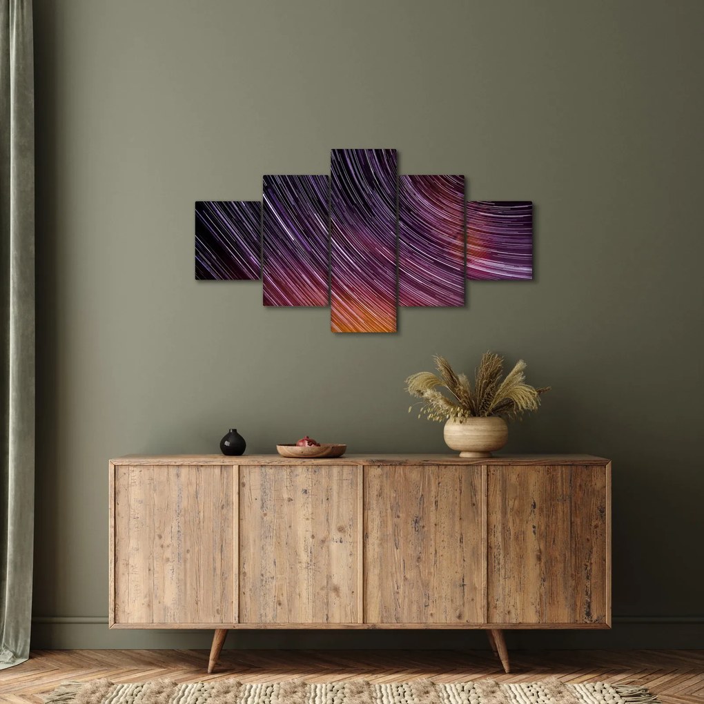 Obraz rozmytych gwiazd na niebie (125x70 cm)