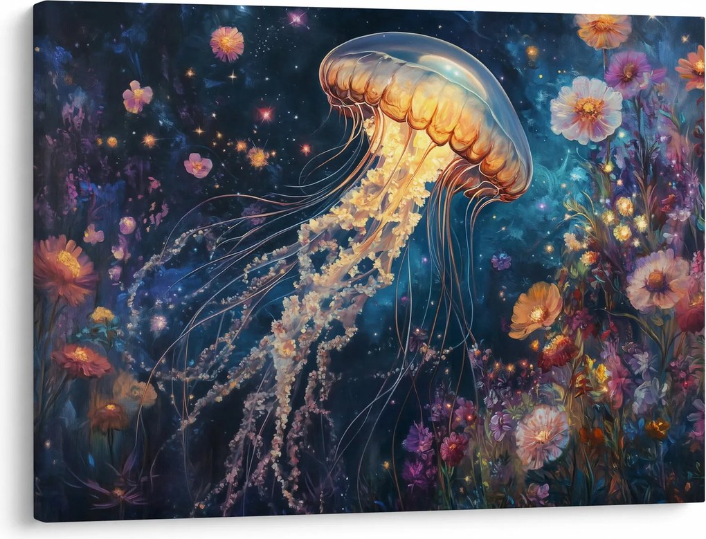 Obraz - Magiczna meduza (70x50 cm)
