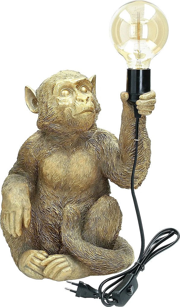 Lampa stołowa Gold Monkey 36cm