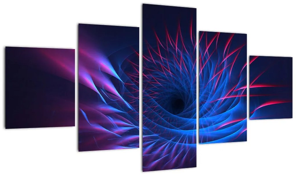 Obraz - abstrakcja kwiatu (125x70 cm)