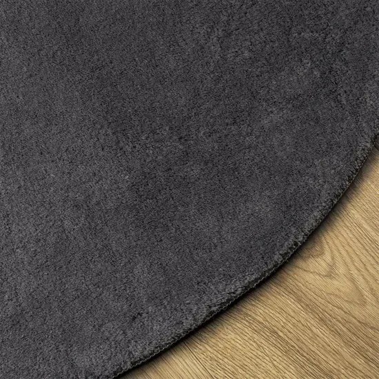 Antracytowy owalny dywan 100x200 R7-W47