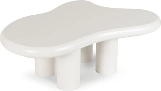 Stolik Kawowy PERLA 104 cm Biały Nowoczesny