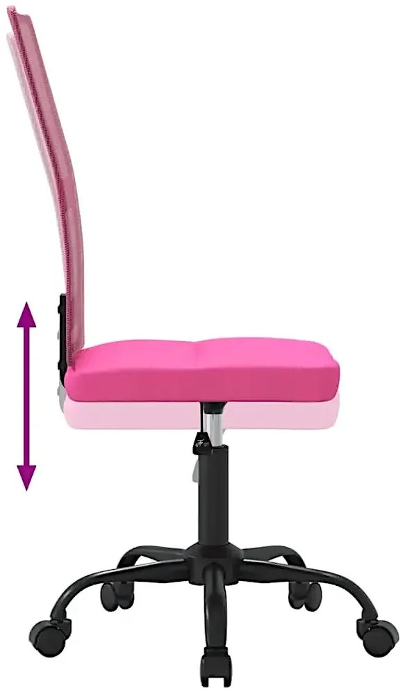 Różowe regulowane krzesło biurowe W4-H84