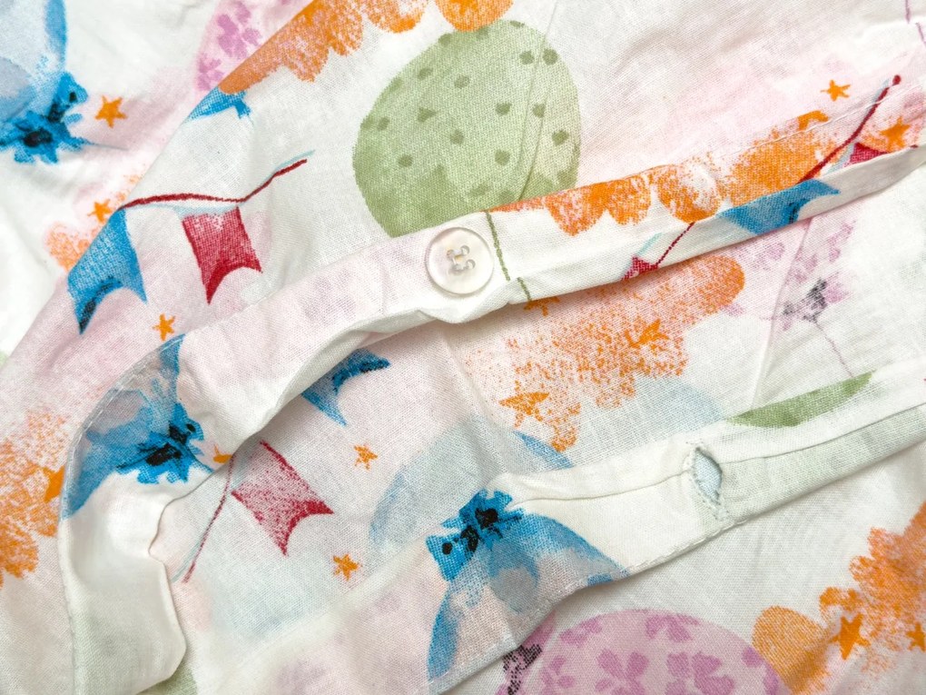 PrzytulneMieszkanie.pl PrzytulneMieszkanie.pl Pościel krepowa do łóżeczka Renforcé BALUNEA biała Rozmiar pościeli: 45 x 65 cm | 90 x 140 cm