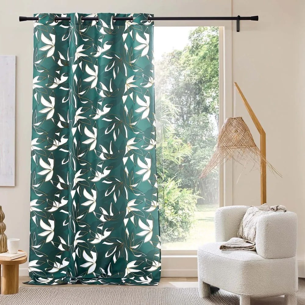 Zielona zasłona 140x260 cm Elsa – douceur d'intérieur