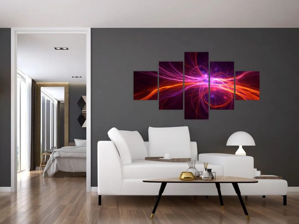 Obraz nowoczesnej abstrakcji (125x70 cm)