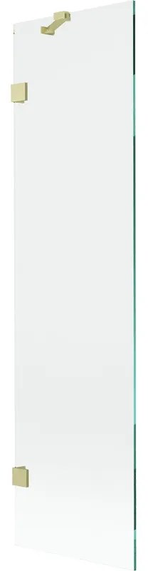Mexen Lunar parawan nawannowy 1-skrzydłowy 50 x 150 cm, transparent, złoty szczotkowany - 897-050-000-55-00