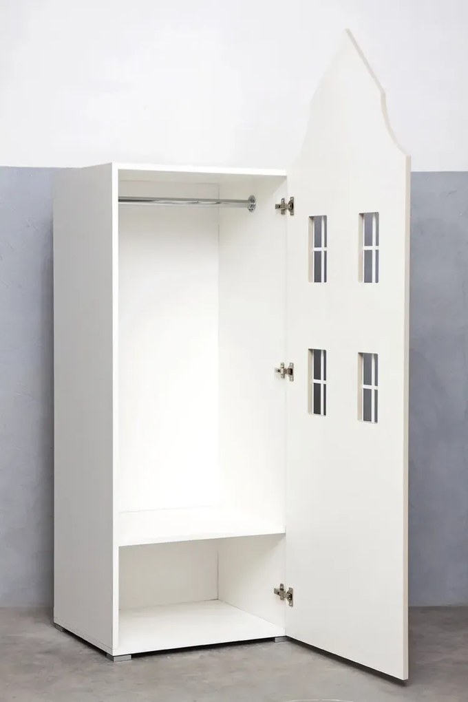 Beżowa szafa domek M0-H86