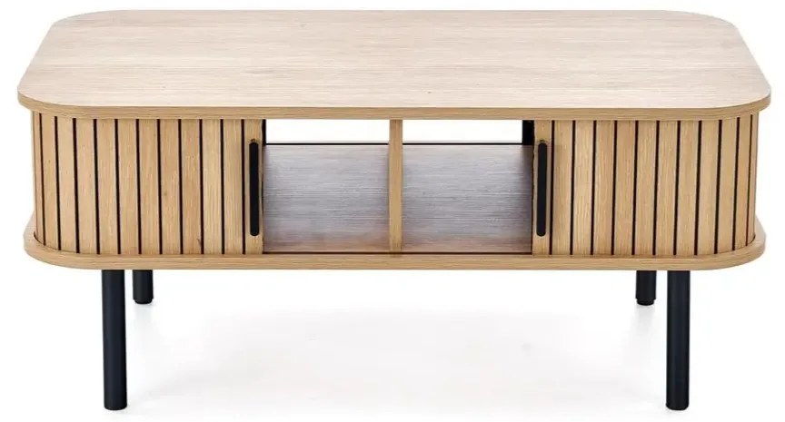 Stolik kawowy ANGELINA 50x90cm dąb naturalny HALMAR