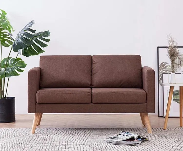 Dwuosobowa brązowa kanapa - Imex 2X
