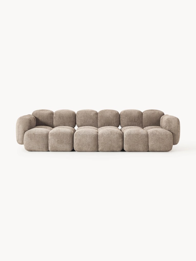 Sofa modułowa Teddy-Bouclé Tayla (3-osobowa)