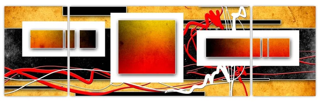 Obraz - Abstrakcja (170x50 cm)