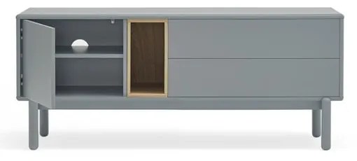 Niebieska/szara szafka pod TV 140x56 cm Corvo – Teulat