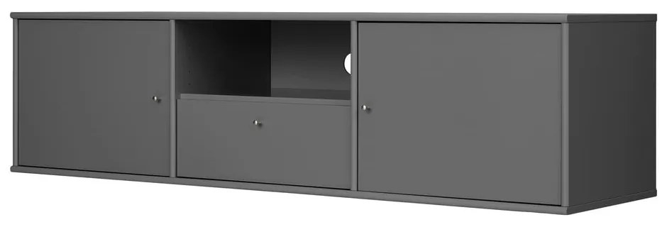 Antracytowa szafka pod TV 161x42 cm Mistral – Hammel Furniture