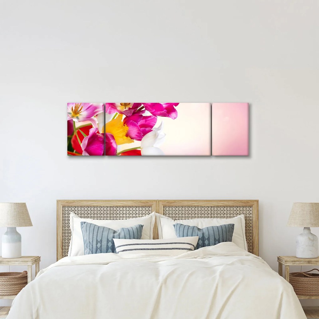 Obraz tulipanów (170x50 cm)