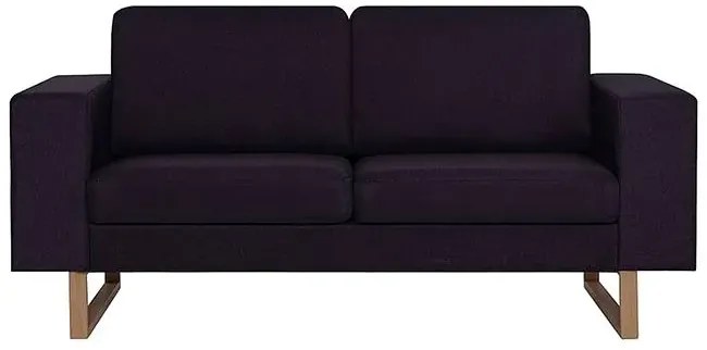 Elegancka dwuosobowa sofa Ladi 2X - czarna