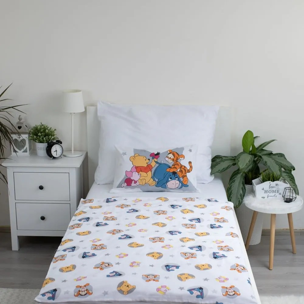 Bawełniana pościel dziecięca do łóżeczka 100x135 cm Winnie the Pooh "Stars" – Jerry Fabrics