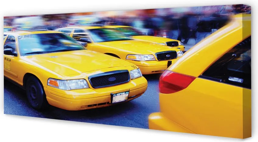 Obraz na płótnie Żółta Taksówka w Metropolii