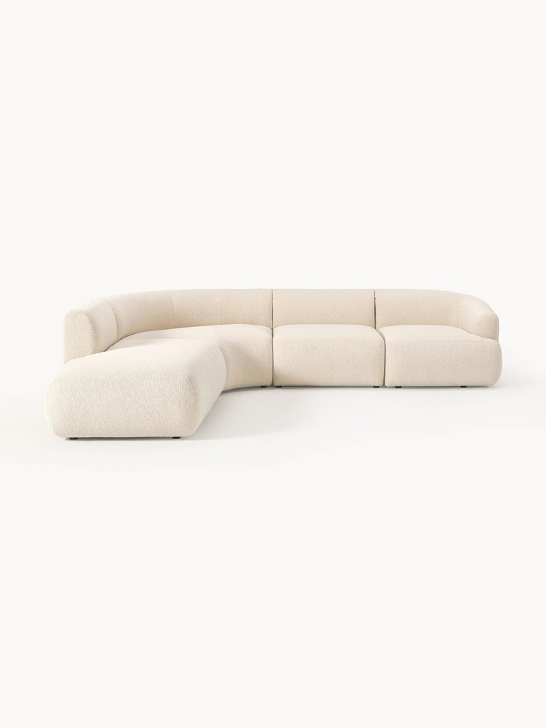 Narożna sofa modułowa Bouclé Sofia (4-osobowa)