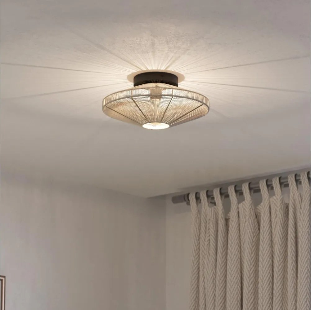 Eglo 43998 - Lampa sufitowa MIDSUMER 1xE27/40W/230V śr. 38 cm kremowa