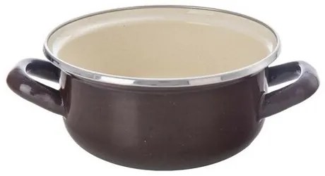 Orion Emaliowany rondel z rantem Brown, 1 l, 1 l